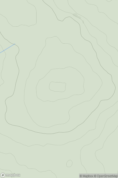 Thumbnail image for Garrylaurence Hill showing contour plot for surrounding peak