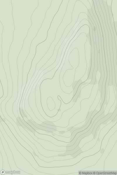 Thumbnail image for Feede Mountain showing contour plot for surrounding peak