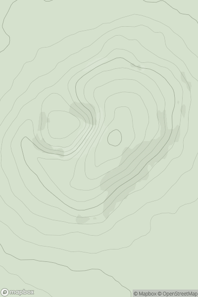 Thumbnail image for Hill of Allen showing contour plot for surrounding peak