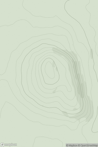 Thumbnail image for Mucklety Hill showing contour plot for surrounding peak