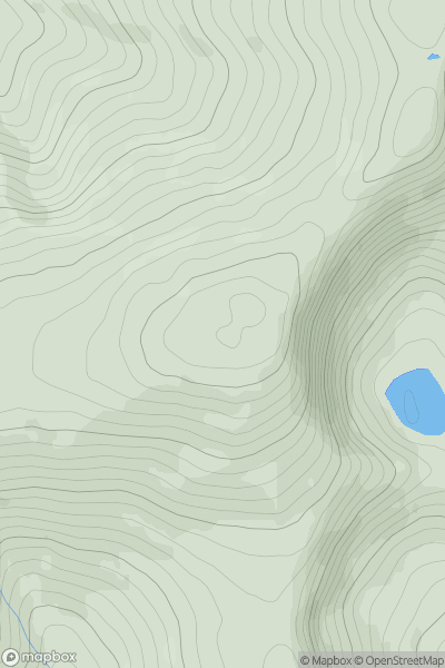 Thumbnail image for Moel Sych showing contour plot for surrounding peak