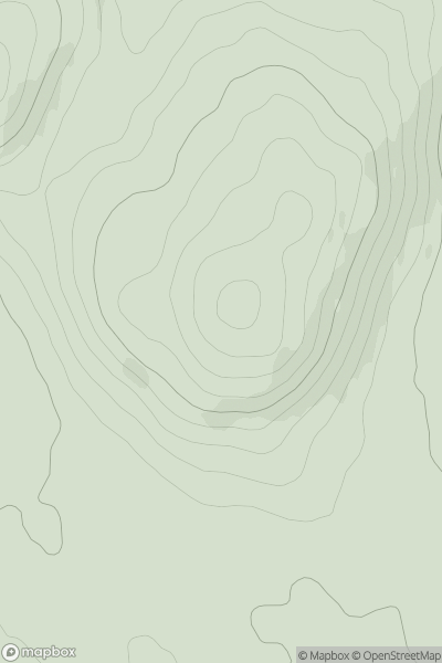 Thumbnail image for Crocknakilladerry showing contour plot for surrounding peak