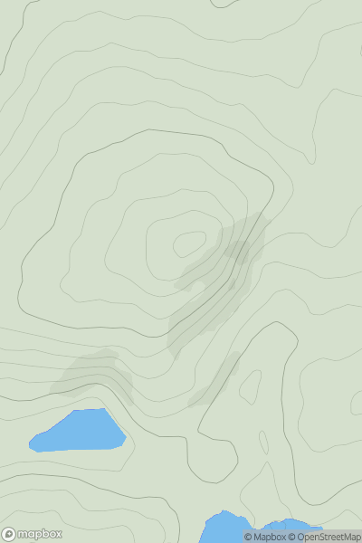 Thumbnail image for Knockscagh showing contour plot for surrounding peak