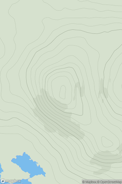 Thumbnail image for Lettershinna Hill showing contour plot for surrounding peak