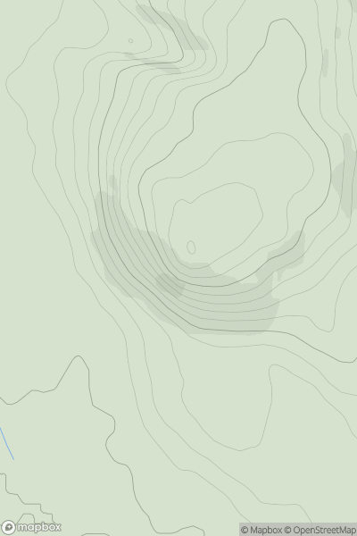 Thumbnail image for Knockninny Hill showing contour plot for surrounding peak