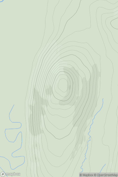 Thumbnail image for Srahmore showing contour plot for surrounding peak