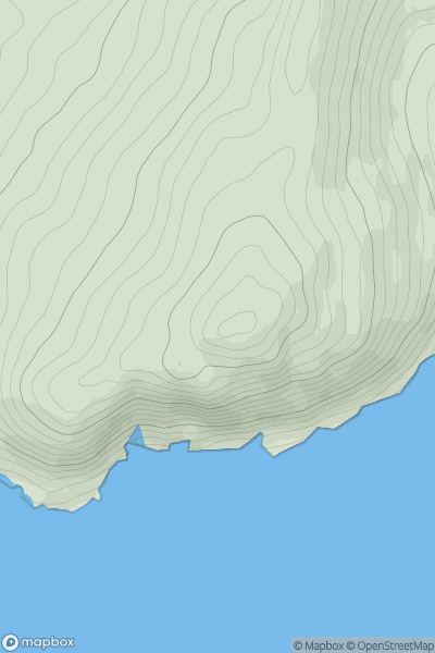 Thumbnail image for Glanarough Hill showing contour plot for surrounding peak