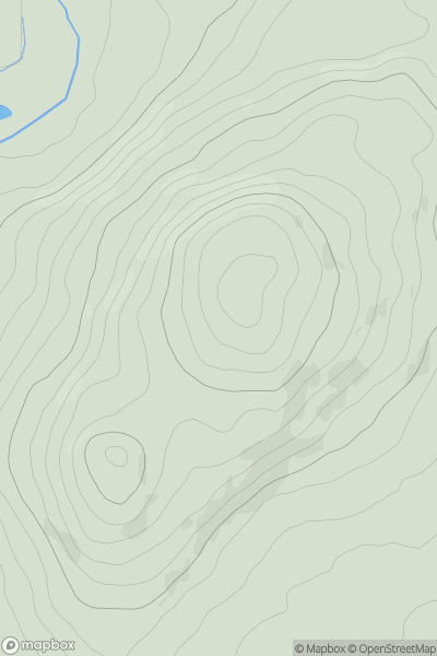 Thumbnail image for Bree Hill (Cnoc Bri) showing contour plot for surrounding peak