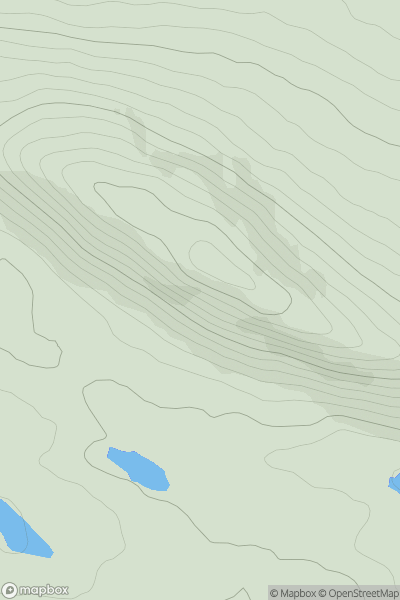 Thumbnail image for Troscshliabh (Trusklieve) showing contour plot for surrounding peak