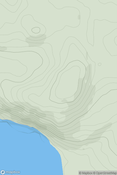 Thumbnail image for Soldiers Hill showing contour plot for surrounding peak