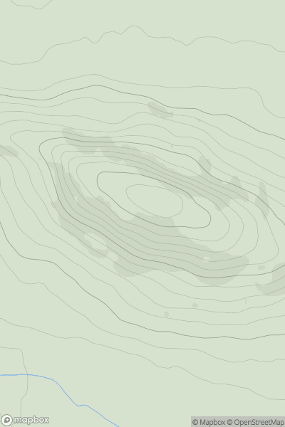 Thumbnail image for Kinknock Hill showing contour plot for surrounding peak