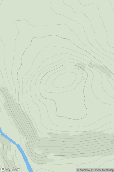 Thumbnail image for Garravagh North Top showing contour plot for surrounding peak