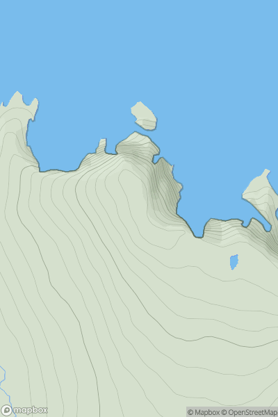 Thumbnail image for Porturlin Hill showing contour plot for surrounding peak