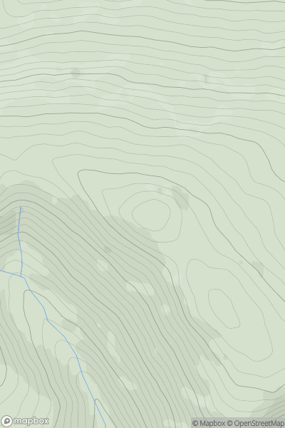 Thumbnail image for Foel Wen showing contour plot for surrounding peak