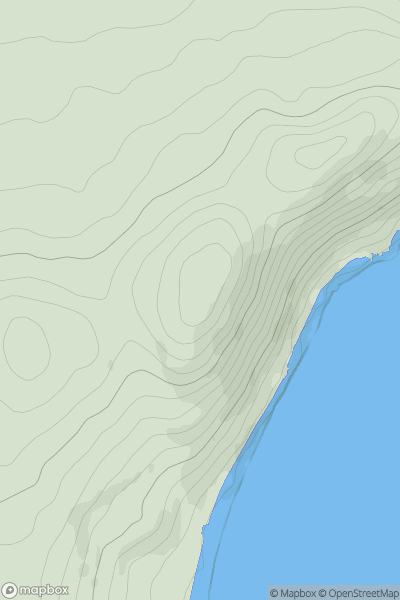 Thumbnail image for Killiney Hill showing contour plot for surrounding peak