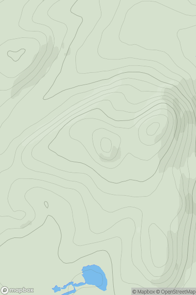 Thumbnail image for Cashelmore (An Caiseal Mor) (Lurgacloughan) showing contour plot for surrounding peak