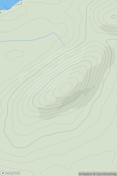 Thumbnail image for Balloor Hill showing contour plot for surrounding peak