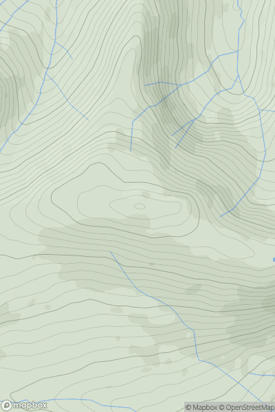 Thumbnail image for Foel Hafod-fynydd showing contour plot for surrounding peak