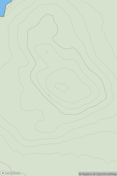 Thumbnail image for Moveen Hill showing contour plot for surrounding peak