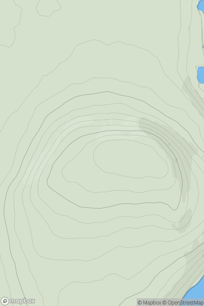 Thumbnail image for Muldersleigh Hill showing contour plot for surrounding peak