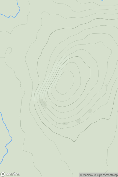 Thumbnail image for Cuilkillew showing contour plot for surrounding peak