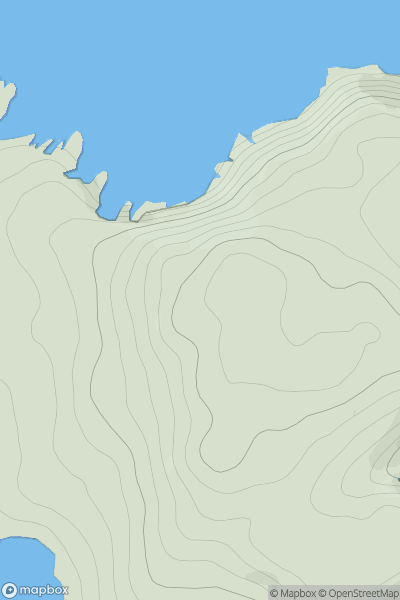 Thumbnail image for Knockbane (Lambay Island) showing contour plot for surrounding peak
