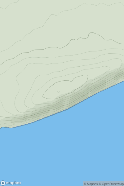 Thumbnail image for Rehy Hill showing contour plot for surrounding peak