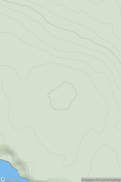 Thumbnail image for Inishmore West Top showing contour plot for surrounding peak
