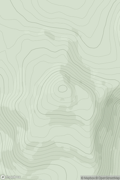 Thumbnail image for Meall na Fearna showing contour plot for surrounding peak