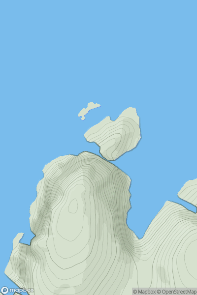 Thumbnail image for Illanmaster Island showing contour plot for surrounding peak