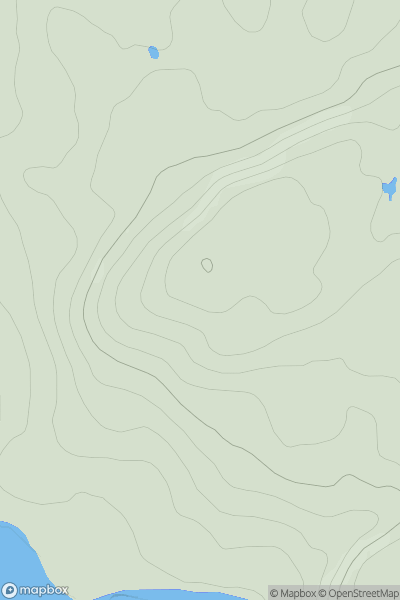 Thumbnail image for Ballywhite Hill showing contour plot for surrounding peak