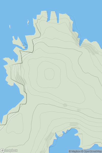 Thumbnail image for Inishark Island showing contour plot for surrounding peak