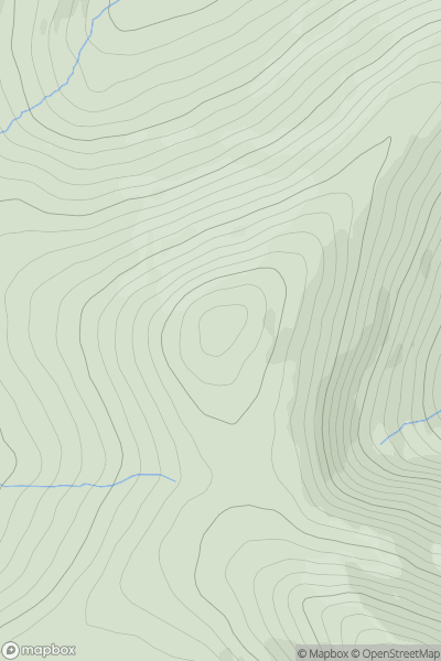 Thumbnail image for Croaghanmoira North Top showing contour plot for surrounding peak