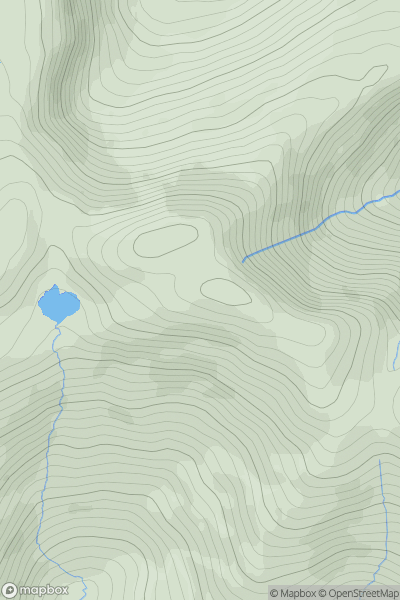 Thumbnail image for Sugarloaf Mtn West Top (Toberavanaha Hill South East Top) showing contour plot for surrounding peak