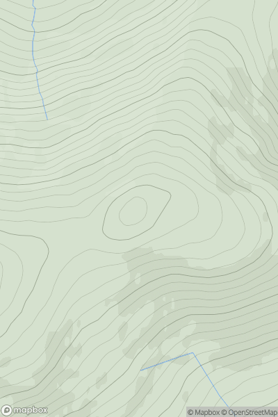 Thumbnail image for Croghan Kinsella East Top showing contour plot for surrounding peak