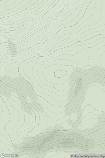 Thumbnail image for Croaghgorm Far South West Top (Nacrow Hill) showing contour plot for surrounding peak
