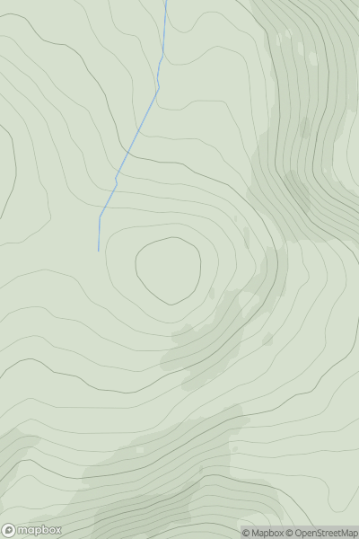 Thumbnail image for Mullaghanish Far North-East Top (Garraneycarney) showing contour plot for surrounding peak