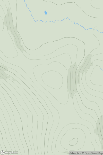 Thumbnail image for Brockagh Mountain NW Top showing contour plot for surrounding peak