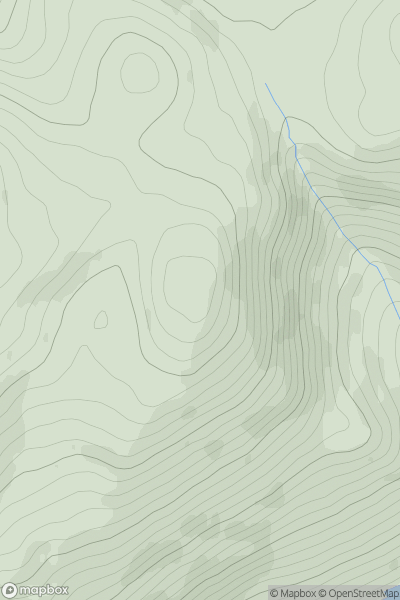 Thumbnail image for Croaghnageer East Top (Cruach na gCaor soir barr) showing contour plot for surrounding peak