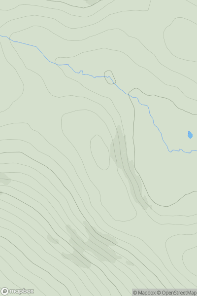 Thumbnail image for Tonelagee South East Top (Toin le Gaoith barr soir o dheas) showing contour plot for surrounding peak