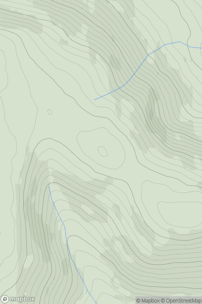 Thumbnail image for Godor North Top showing contour plot for surrounding peak