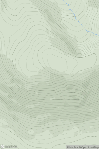 Thumbnail image for Tawnyanruddia (Slieve Carr South West Top) showing contour plot for surrounding peak