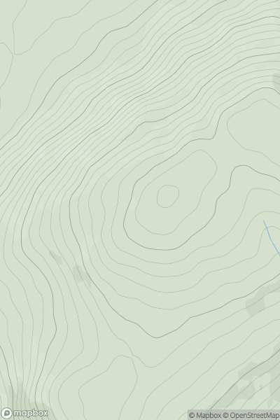 Thumbnail image for An Dubhais (mullach thiar theas) (Dooish SW Top) showing contour plot for surrounding peak