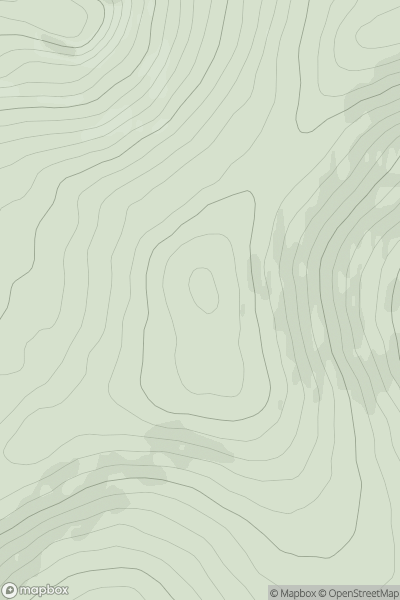 Thumbnail image for Mullaghcarn South Top (Crocknakeeferty) showing contour plot for surrounding peak