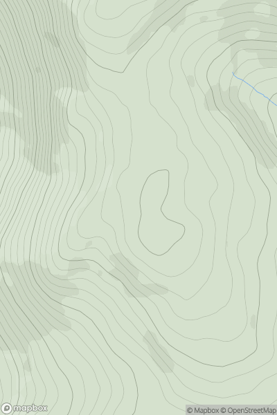Thumbnail image for Robber's Pass Hill showing contour plot for surrounding peak