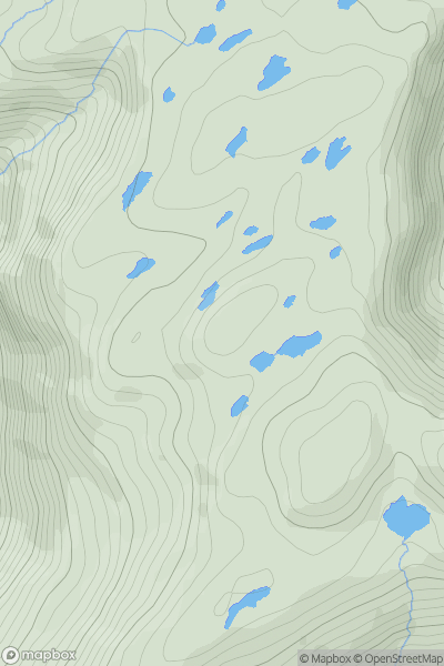 Thumbnail image for Nareera North Top showing contour plot for surrounding peak