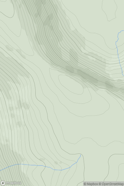 Thumbnail image for Benbulbin South East Top (Binn Ghulbain barr soir o dheas) showing contour plot for surrounding peak