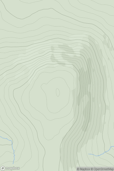 Thumbnail image for Slieve Gallion NE Top showing contour plot for surrounding peak