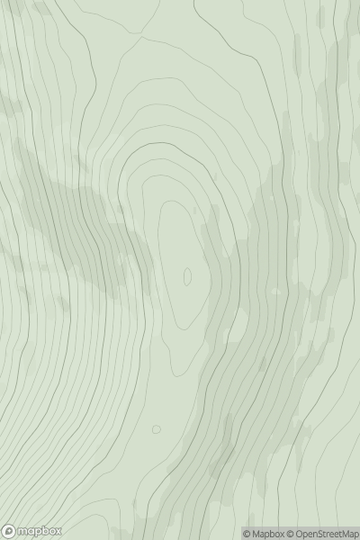 Thumbnail image for Carrigroe (An Charraig Rua) showing contour plot for surrounding peak