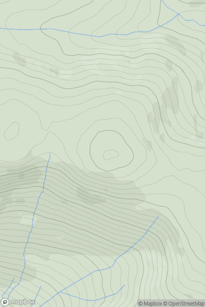 Thumbnail image for Post Gwyn showing contour plot for surrounding peak